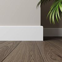 Плинтус белый Ultrawood арт. Base 8012 p (2000 x 80 x 12 мм.) - Нижний Новгород