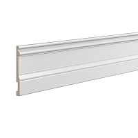 Плинтус белый Ultrawood арт. Base 0002 p (2000 x 133 x 14 мм.) - Нижний Новгород