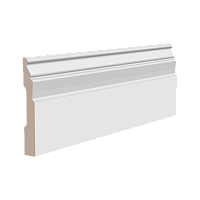 Плинтус белый Ultrawood арт. Base 0022 p (2000 x 80 x 12 мм.) - Нижний Новгород